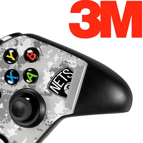 NBA Brooklyn Nets Digi Camo Xbox One X Controller Skin