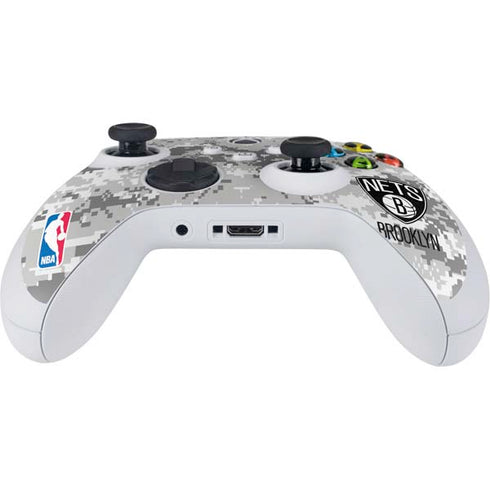 NBA Brooklyn Nets Digi Camo Xbox Series S Controller Skin