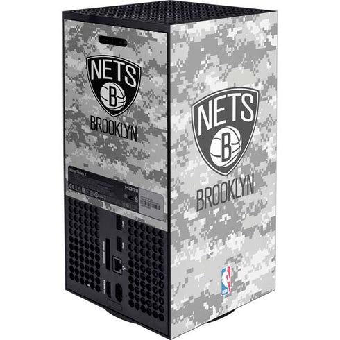 NBA Brooklyn Nets Digi Camo Xbox Series X Console Skin