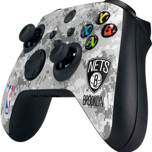 NBA Brooklyn Nets Digi Camo Xbox Series X Controller Skin