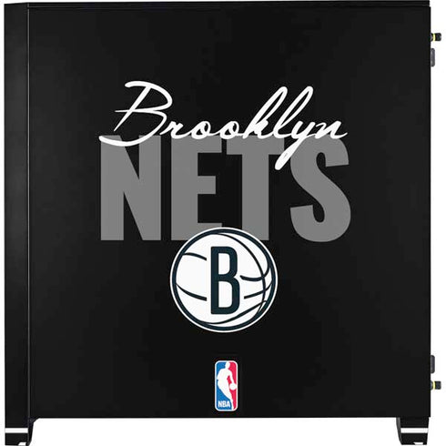 NBA Brooklyn Nets Elephant Print Corsair 4000D Tempered Glass Mid-Tower ATX Case Skin