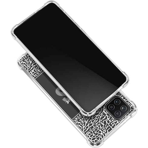 NBA Brooklyn Nets Elephant Print Galaxy A12 Clear Case