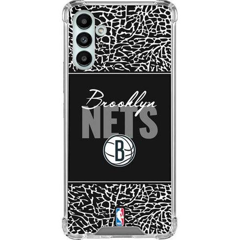 NBA Brooklyn Nets Elephant Print Galaxy A13 5G Clear Case