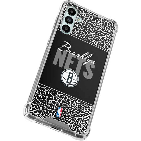 NBA Brooklyn Nets Elephant Print Galaxy A13 5G Clear Case