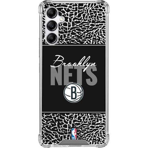NBA Brooklyn Nets Elephant Print Galaxy A14 5G Clear Case