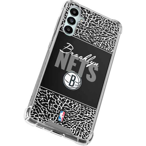 NBA Brooklyn Nets Elephant Print Galaxy A14 5G Clear Case