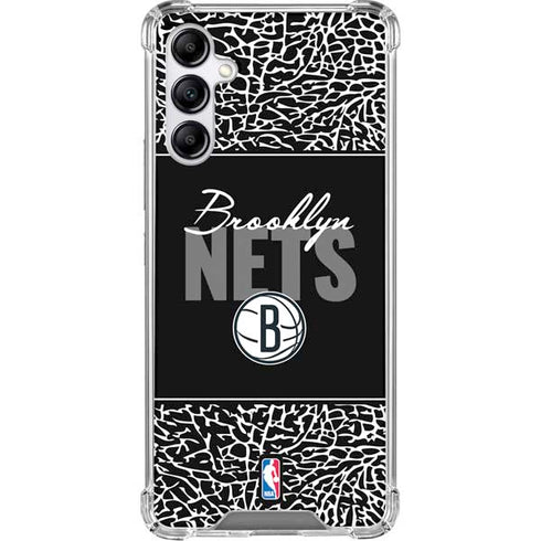 NBA Brooklyn Nets Elephant Print Galaxy A15 5G Clear Case
