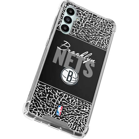 NBA Brooklyn Nets Elephant Print Galaxy A15 5G Clear Case