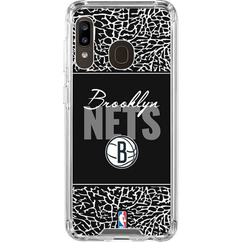 NBA Brooklyn Nets Elephant Print Galaxy A30 Clear Case