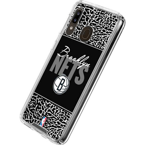 NBA Brooklyn Nets Elephant Print Galaxy A30 Clear Case