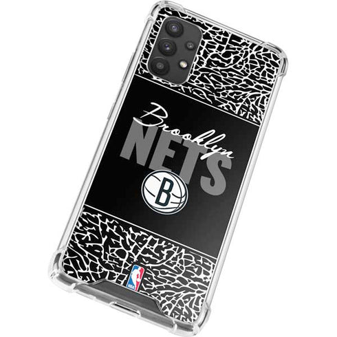 NBA Brooklyn Nets Elephant Print Galaxy A32 5G Clear Case