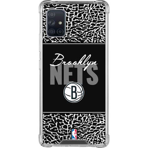 NBA Brooklyn Nets Elephant Print Galaxy A51 5G Clear Case