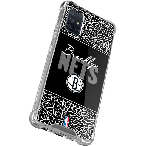 NBA Brooklyn Nets Elephant Print Galaxy A51 5G Clear Case