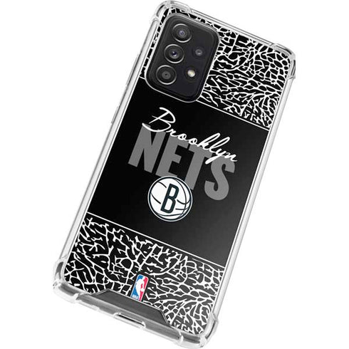 NBA Brooklyn Nets Elephant Print Galaxy A52 5G Clear Case
