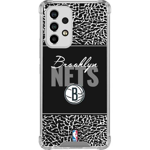 NBA Brooklyn Nets Elephant Print Galaxy A53 5G Clear Case