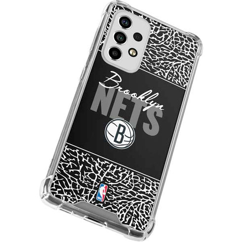 NBA Brooklyn Nets Elephant Print Galaxy A53 5G Clear Case
