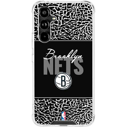 NBA Brooklyn Nets Elephant Print Galaxy A54 5G Clear Case