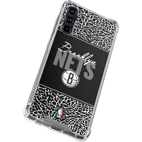 NBA Brooklyn Nets Elephant Print Galaxy A54 5G Clear Case