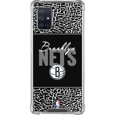 NBA Brooklyn Nets Elephant Print Galaxy A71 5G Clear Case