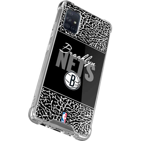 NBA Brooklyn Nets Elephant Print Galaxy A71 5G Clear Case
