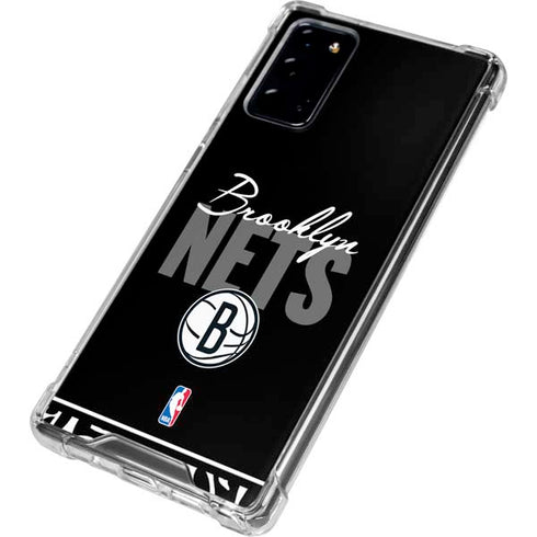 NBA Brooklyn Nets Elephant Print Galaxy Note20 5G Clear Case