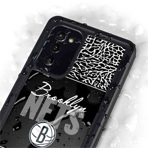 NBA Brooklyn Nets Elephant Print Galaxy Note20 5G Waterproof Case