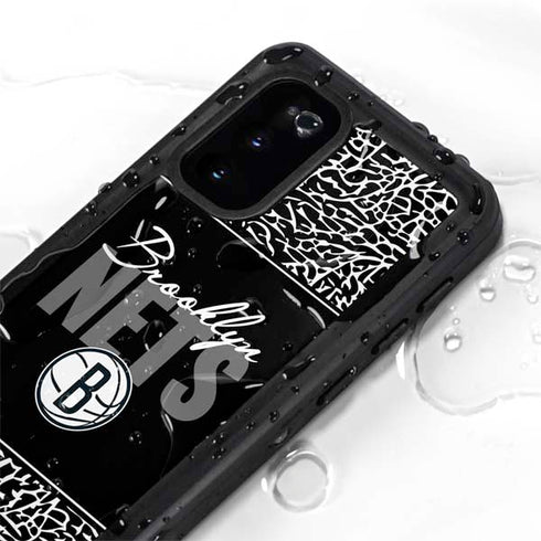 NBA Brooklyn Nets Elephant Print Galaxy S20 Waterproof Case