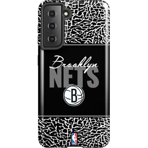 NBA Brooklyn Nets Elephant Print Galaxy S21 5G Pro Case