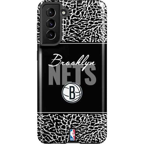 NBA Brooklyn Nets Elephant Print Galaxy S21 Plus 5G Pro Case