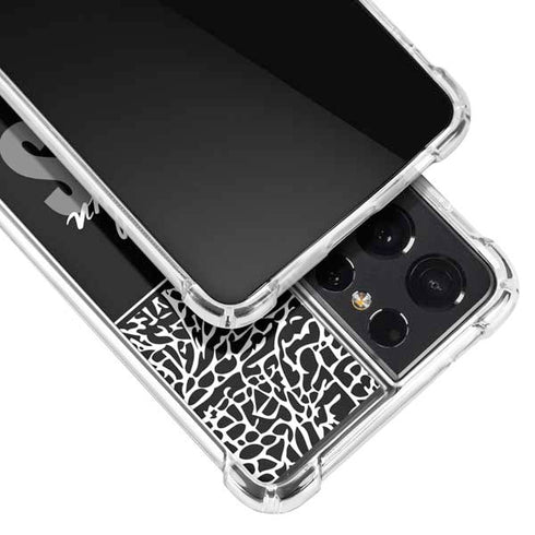 NBA Brooklyn Nets Elephant Print Galaxy S21 Ultra 5G Clear Case