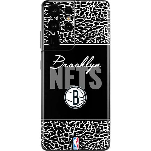 NBA Brooklyn Nets Elephant Print Galaxy S21 Ultra 5G Skin