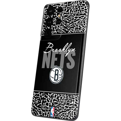 NBA Brooklyn Nets Elephant Print Galaxy S21 Ultra 5G Skin
