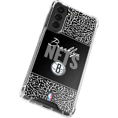 NBA Brooklyn Nets Elephant Print Galaxy S22 Clear Case