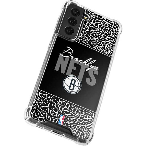 NBA Brooklyn Nets Elephant Print Galaxy S22 Plus Clear Case