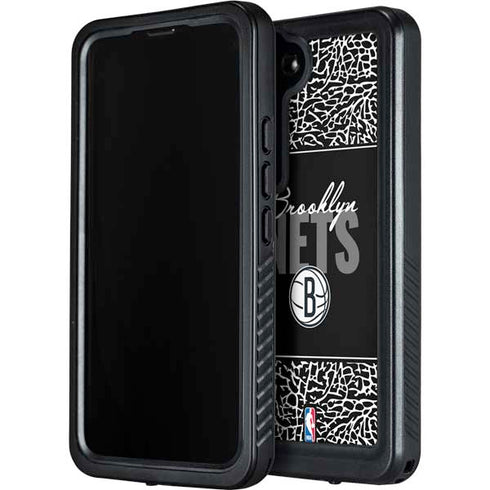 NBA Brooklyn Nets Elephant Print Galaxy S23 Plus Waterproof Case