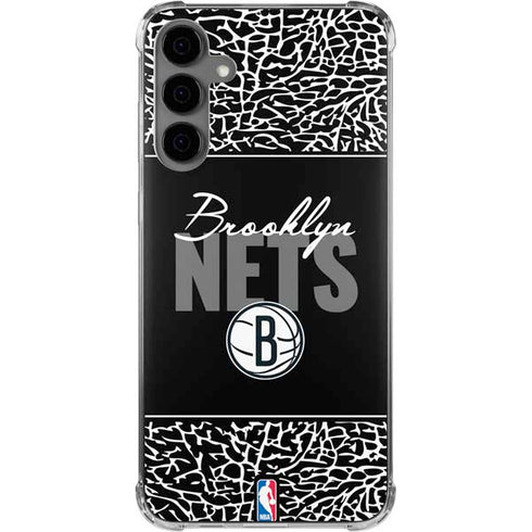 NBA Brooklyn Nets Elephant Print Galaxy S24 Plus Clear Case