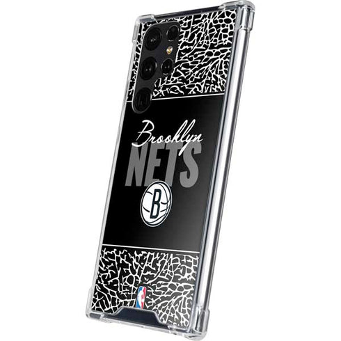 NBA Brooklyn Nets Elephant Print Galaxy S24 Ultra Clear Case
