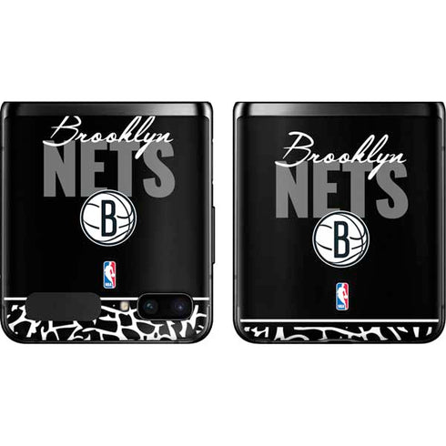 NBA Brooklyn Nets Elephant Print Galaxy Z Flip Skin