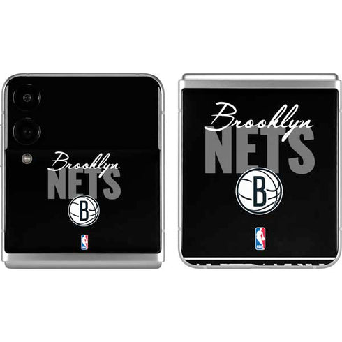NBA Brooklyn Nets Elephant Print Galaxy Z Flip4 5G Skin
