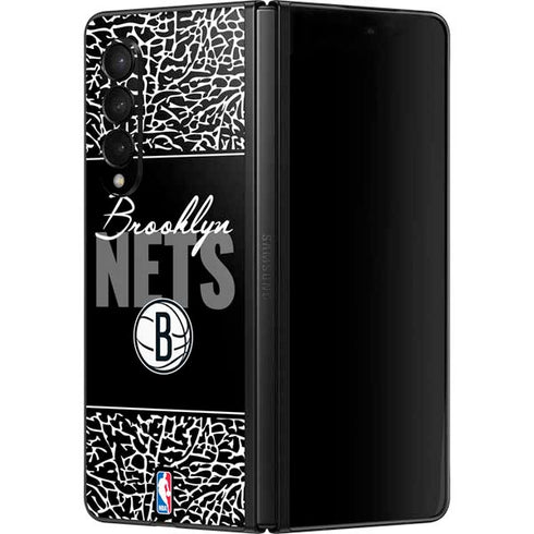 NBA Brooklyn Nets Elephant Print Galaxy Z Fold3 5G Skin