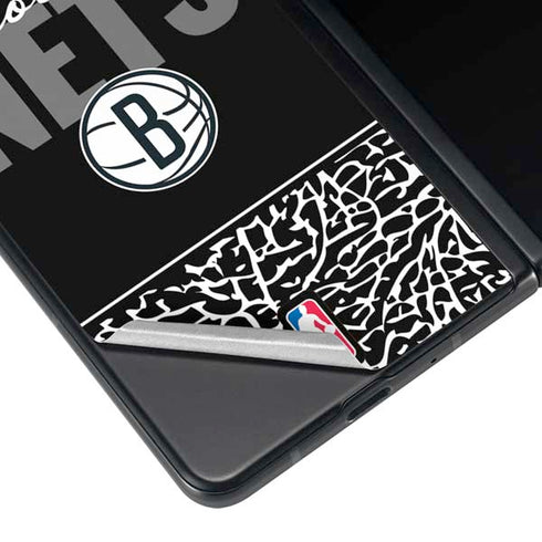 NBA Brooklyn Nets Elephant Print Galaxy Z Fold4 5G Skin