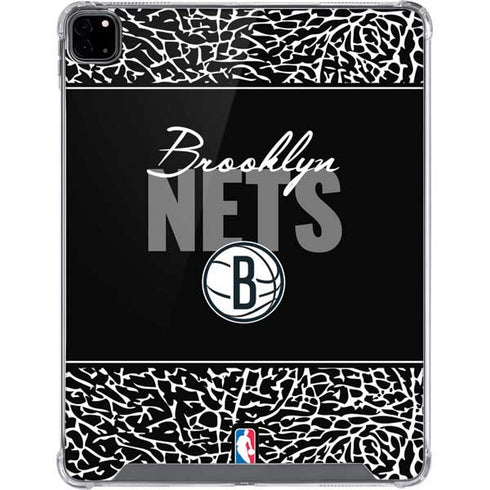 NBA Brooklyn Nets Elephant Print iPad Pro 12.9in (2020) Clear Case