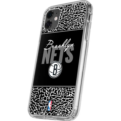 NBA Brooklyn Nets Elephant Print iPhone 11 Clear Case