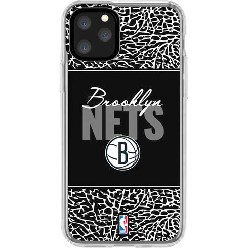 NBA Brooklyn Nets Elephant Print iPhone 11 Pro Clear Case