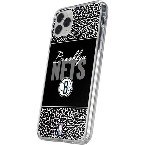 NBA Brooklyn Nets Elephant Print iPhone 11 Pro Clear Case