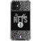 NBA Brooklyn Nets Elephant Print iPhone 12 Clear Case