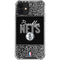 NBA Brooklyn Nets Elephant Print iPhone 12 Mini Clear Case