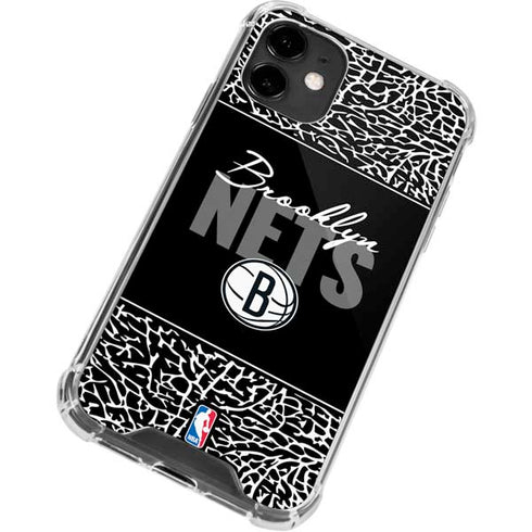 NBA Brooklyn Nets Elephant Print iPhone 12 Mini Clear Case