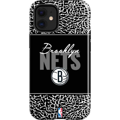 NBA Brooklyn Nets Elephant Print iPhone 12 Mini Impact Case