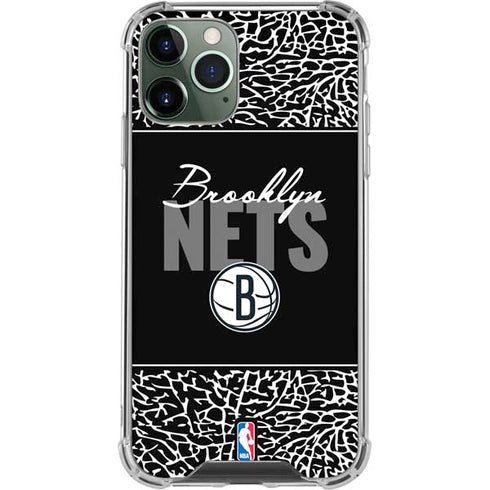 NBA Brooklyn Nets Elephant Print iPhone 12 Pro Max Clear Case